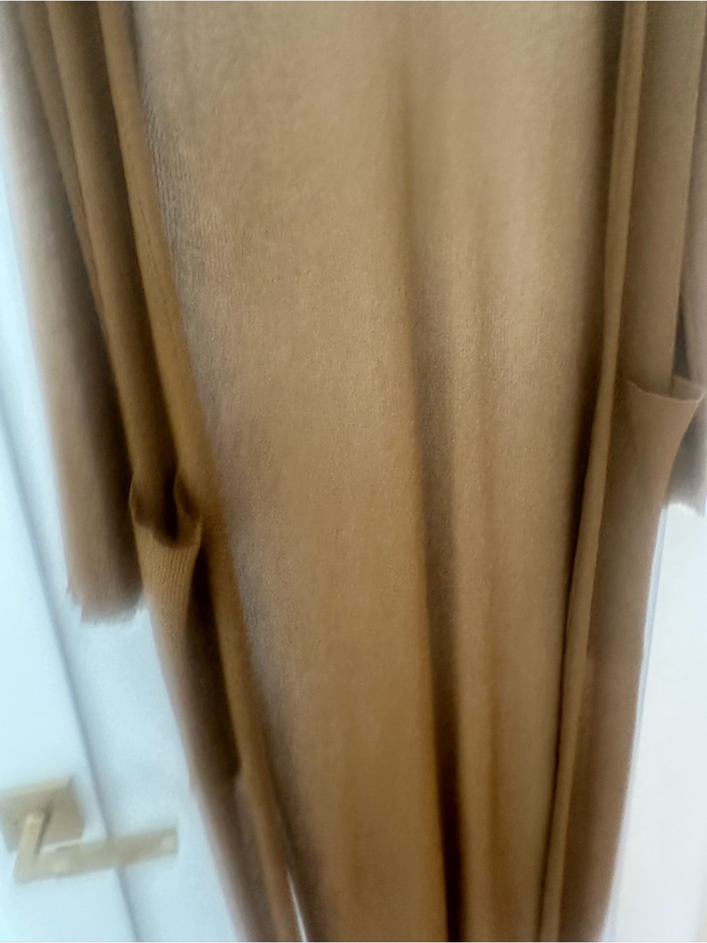 Zara Brown Lightweight Longline Knit cardigan jacket - Picture 7 of 14